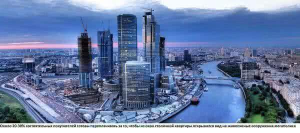 Как влияет на стоимость квартир в центре Москвы «элитный» вид из окна?